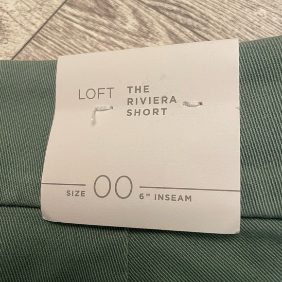 NWT LOFT The Riviera Short 6” inseam Sage Green Size 00 - Picture 7 of 8